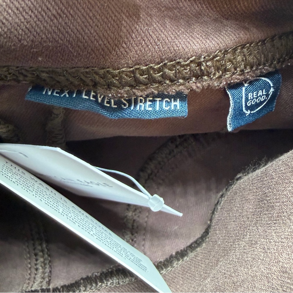 American Eagle pull on kick boot pants brown XXS … - image 6